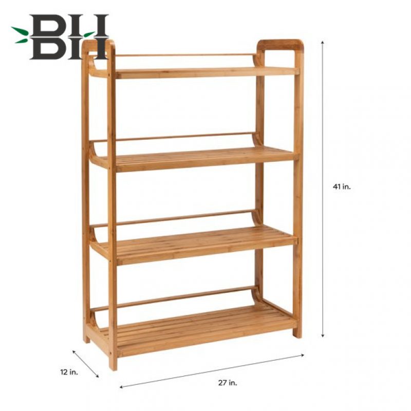 4 Tier Bamboo Organizer Rack