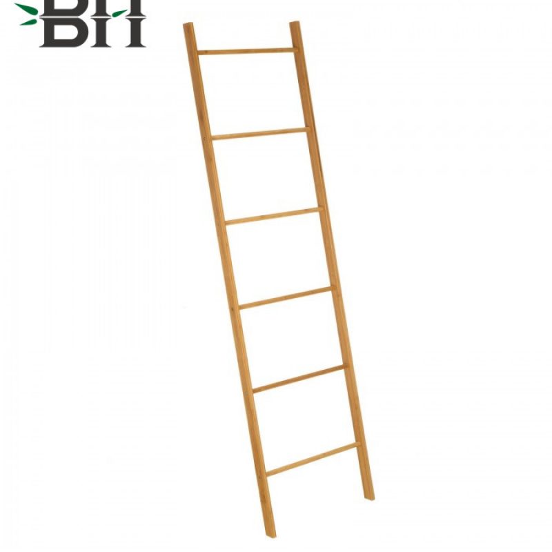 Bamboo Blanket Towel Decorative Ladder