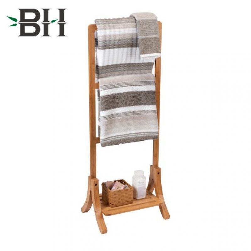 Bamboo 3 Tier Towel Rack