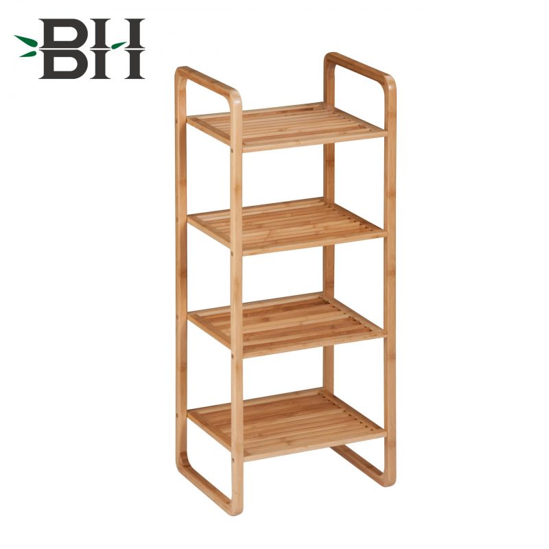 4-Tier Bamboo Free Standing Rack