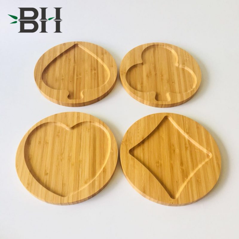 Bamboo Poka Pattern Plates