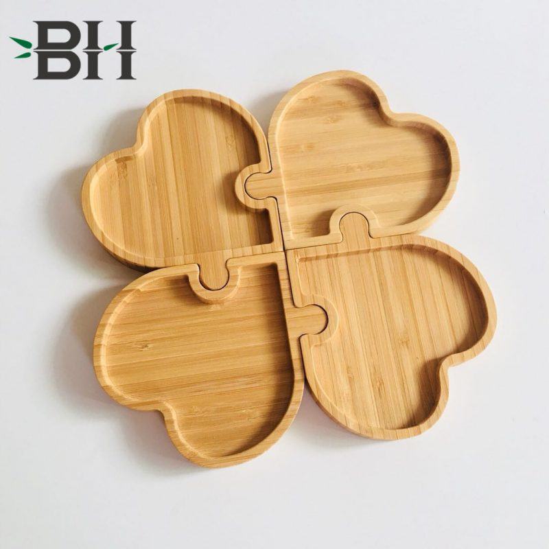 Bamboo 4 Hearts Plates