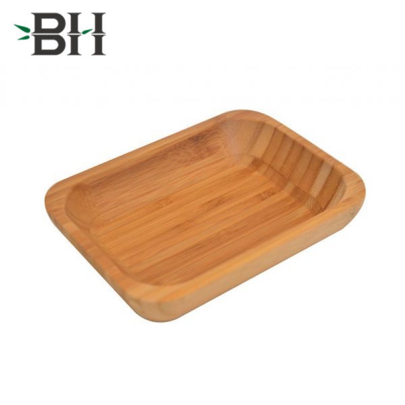 Deep Bamboo Snack Bowl Plate