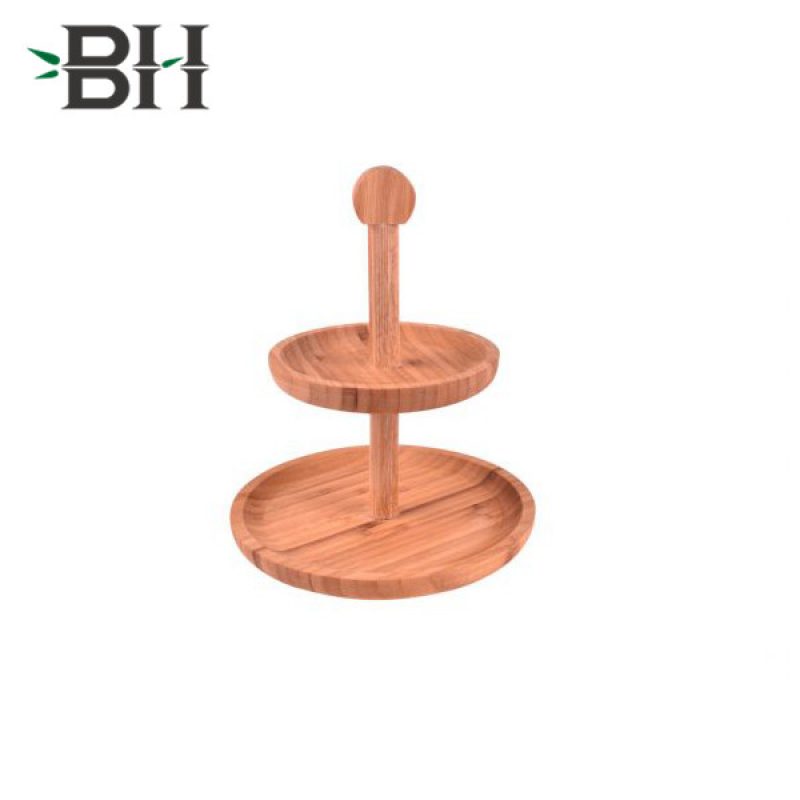 2 Tier Bamboo Cookie Stand