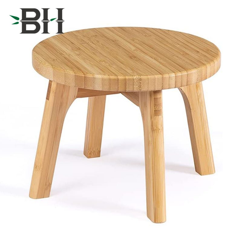 Round Bamboo Stool