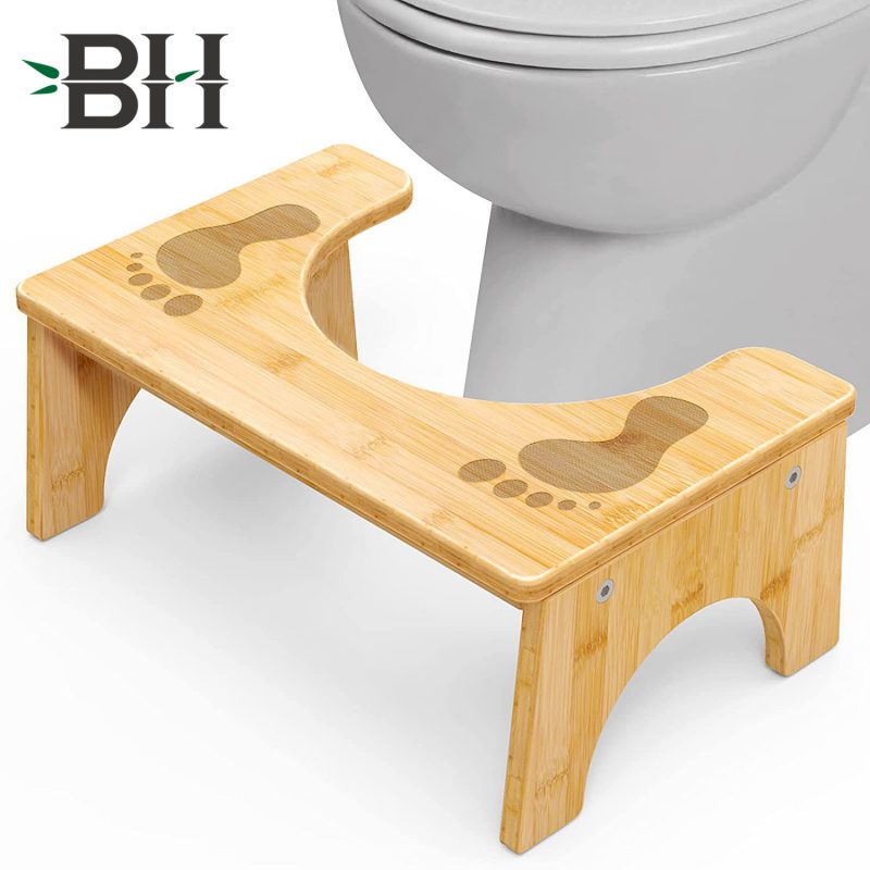 Bamboo Squatting Toilet Stool