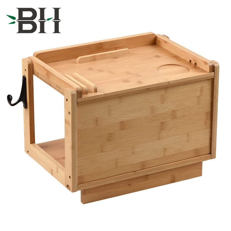 Bamboo 2 tier Bedside Shelf  for Bunk Bed Shelf and Dorm Room