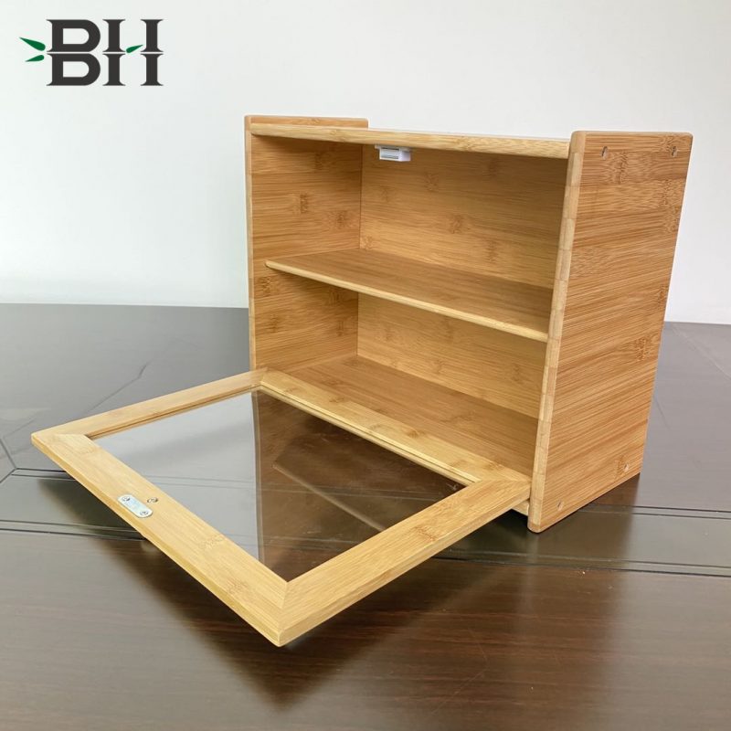 Bamboo Bread Storage Bin with Clear Window